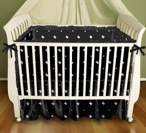 skull crib bedding