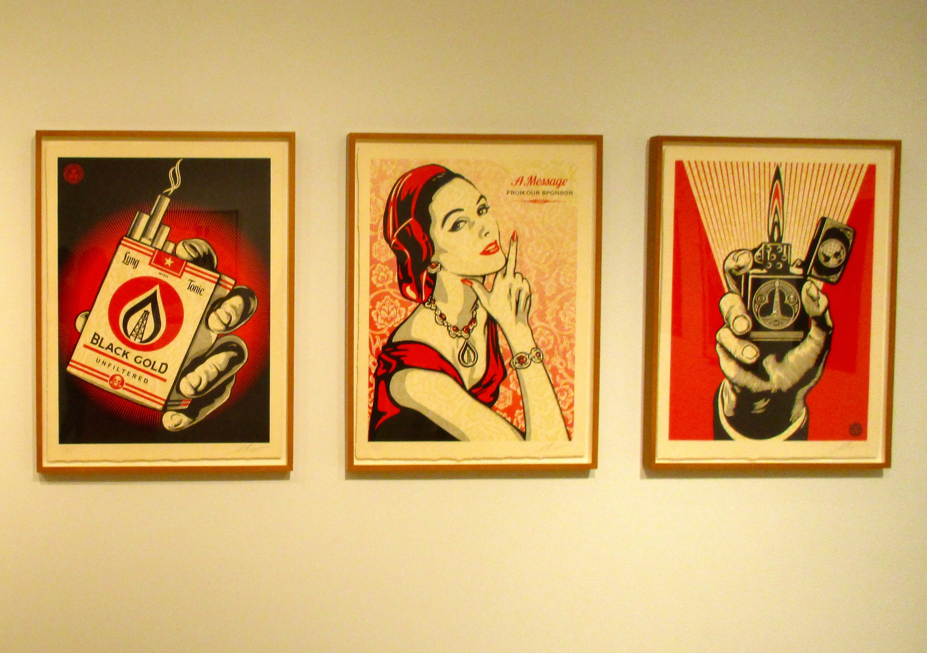 Photos Shepard Fairey at Pace Prints and Jacob Lewis Gallery The