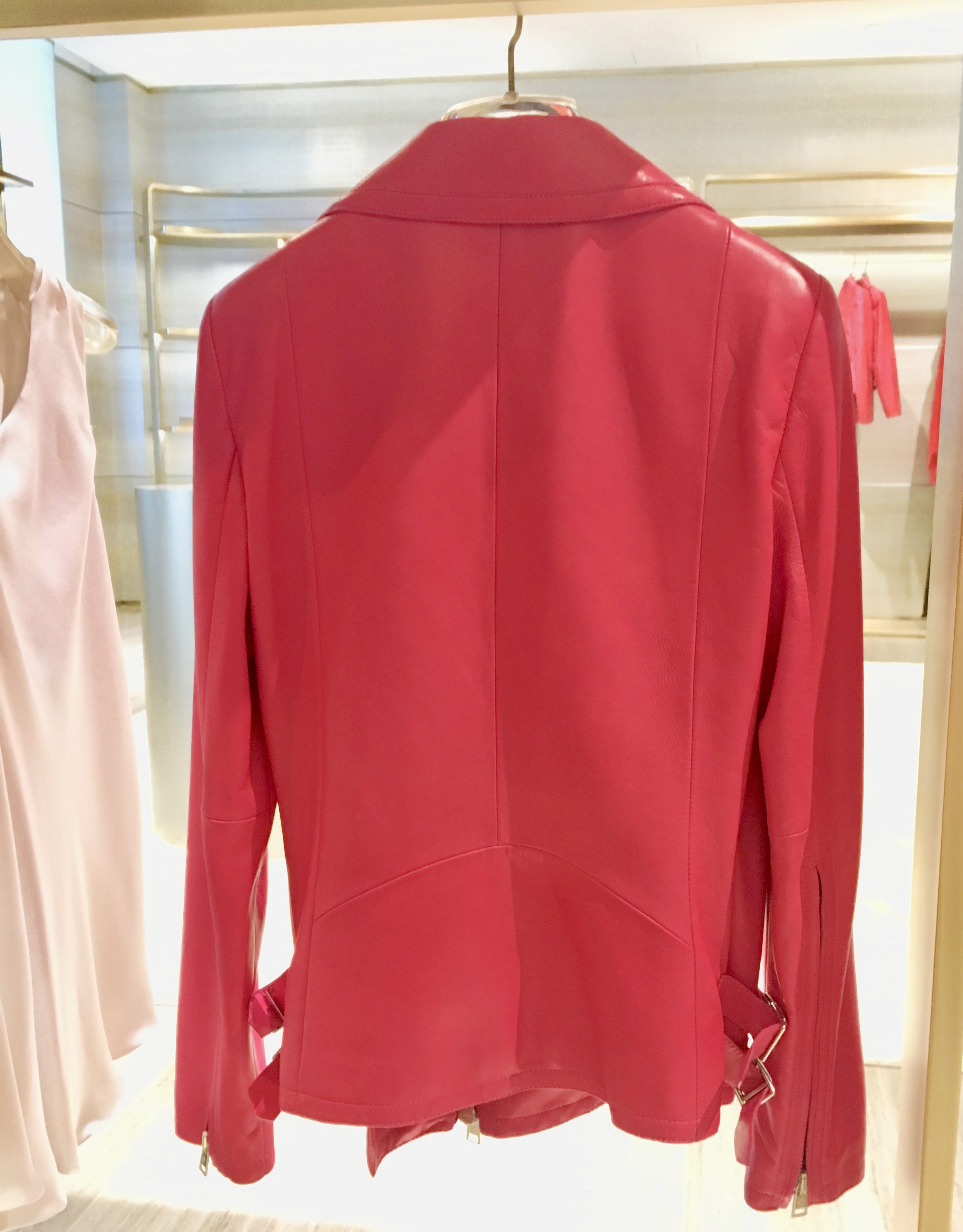 Pink Thing of The Day: Pink Leather Biker Jacket At Bergdorf’s | The ...
