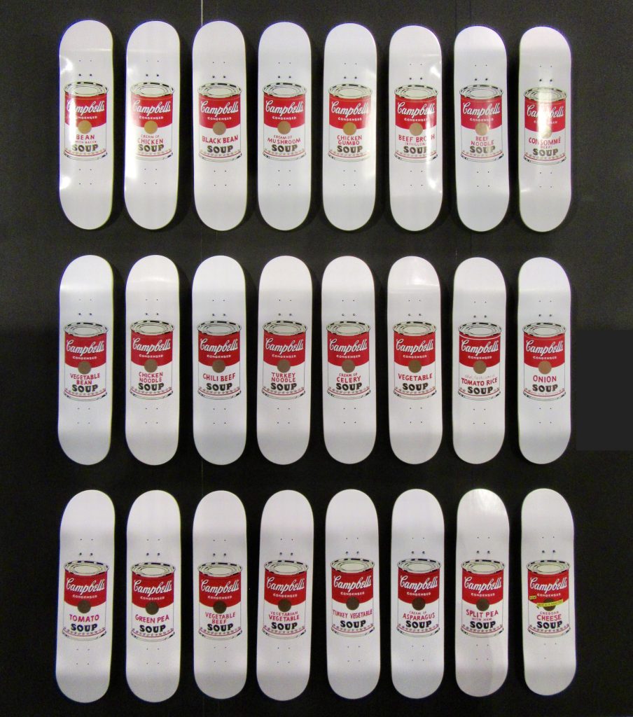 Eye On Design: Andy Warhol Campbell's Soup Can Skate Decks